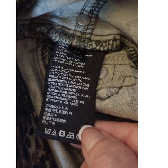 Anthropologie Pilcro High Rise Skinny Button Fly Corduroy Pants Camo Green 26P - Picture 9 of 11